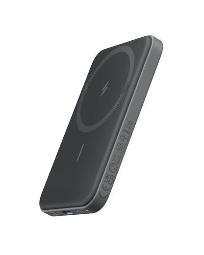 Anker 621 Magnetic Portable Charger (MagGo), 5,000mAh Wireless Power Bank with USB-C Cable, Magsafe-Compatible Battery Pack for iPhone 16/15/14/13/12 Series