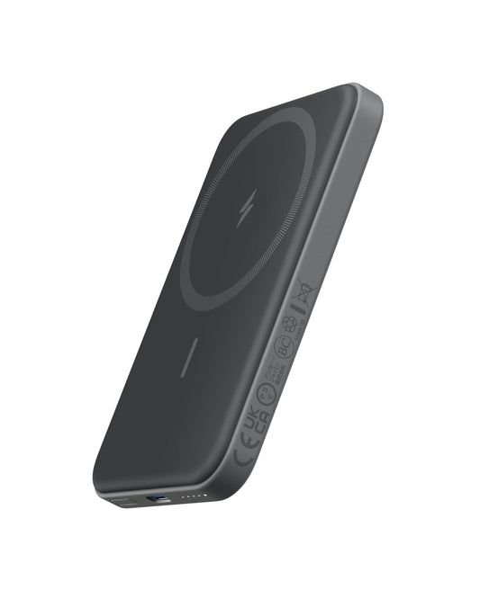 Anker 621 Magnetic Portable Charger (MagGo), 5,000mAh Wireless Power Bank with USB-C Cable, Magsafe-Compatible Battery Pack for iPhone 16/15/14/13/12 Series