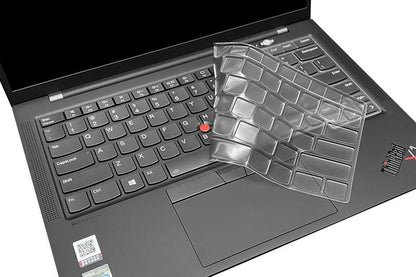 Silicone Keyboard Skin Compatible for 2021 Lenovo ThinkPad X1 Carbon Gen 9 Laptop 14", 2021 Thinkpad X1 Yoga 14", 2021 Thinkpad X1 Yoga Gen 6 14" Laptop (NOT Fit 2020-2017 release old Versions) (Black