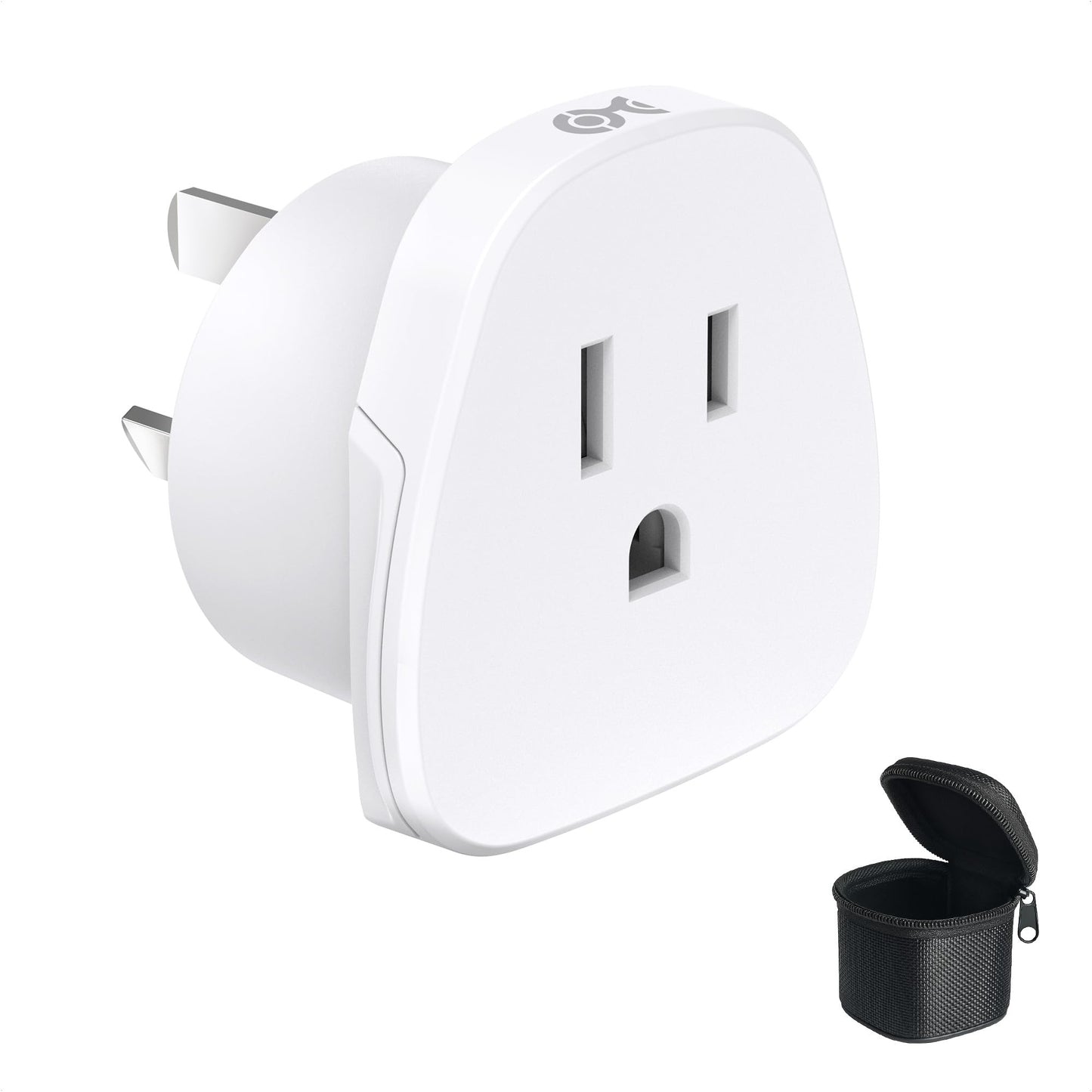 Cable Matters Type N Plug Adapter for Travel, US to Brazil Plug Adapter, Works in Brazil and South Africa, CE & RoHS Certified, White
