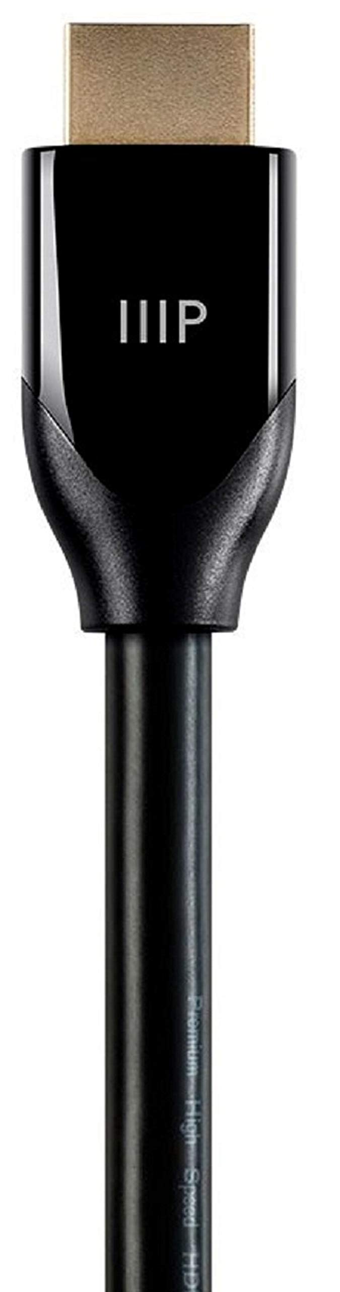 Monoprice Certified Premium HDMI Cable - 4K@60Hz, HDR, 18Gbps, YUV 4:4:4, Dual Video Stream, Compatible with DVD Player, 28AWG, 6 Feet, Black