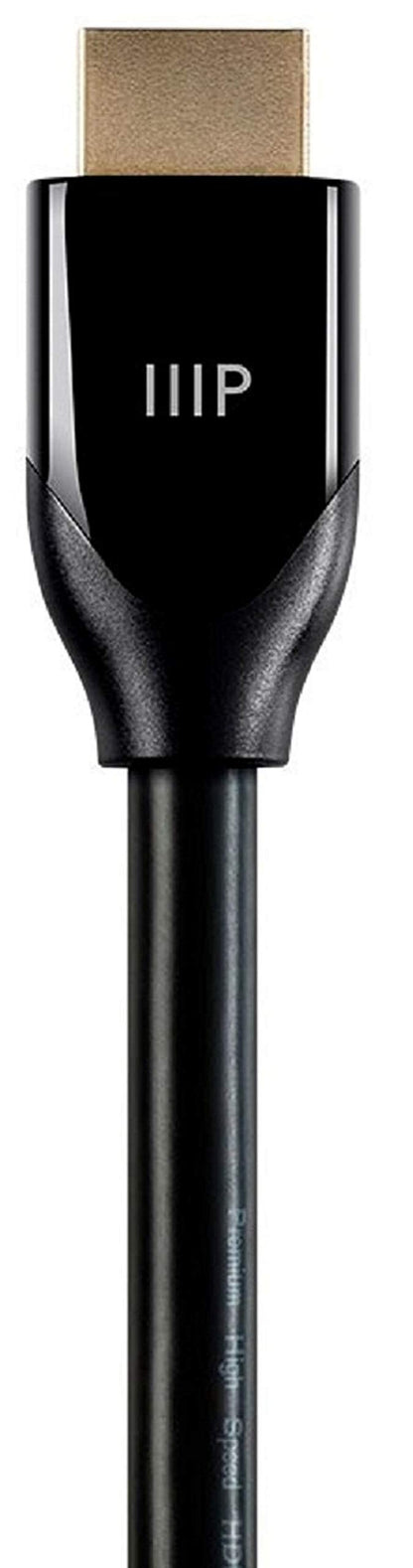 Monoprice Certified Premium HDMI Cable - 4K@60Hz, HDR, 18Gbps, YUV 4:4:4, Dual Video Stream, Compatible with DVD Player, 28AWG, 6 Feet, Black