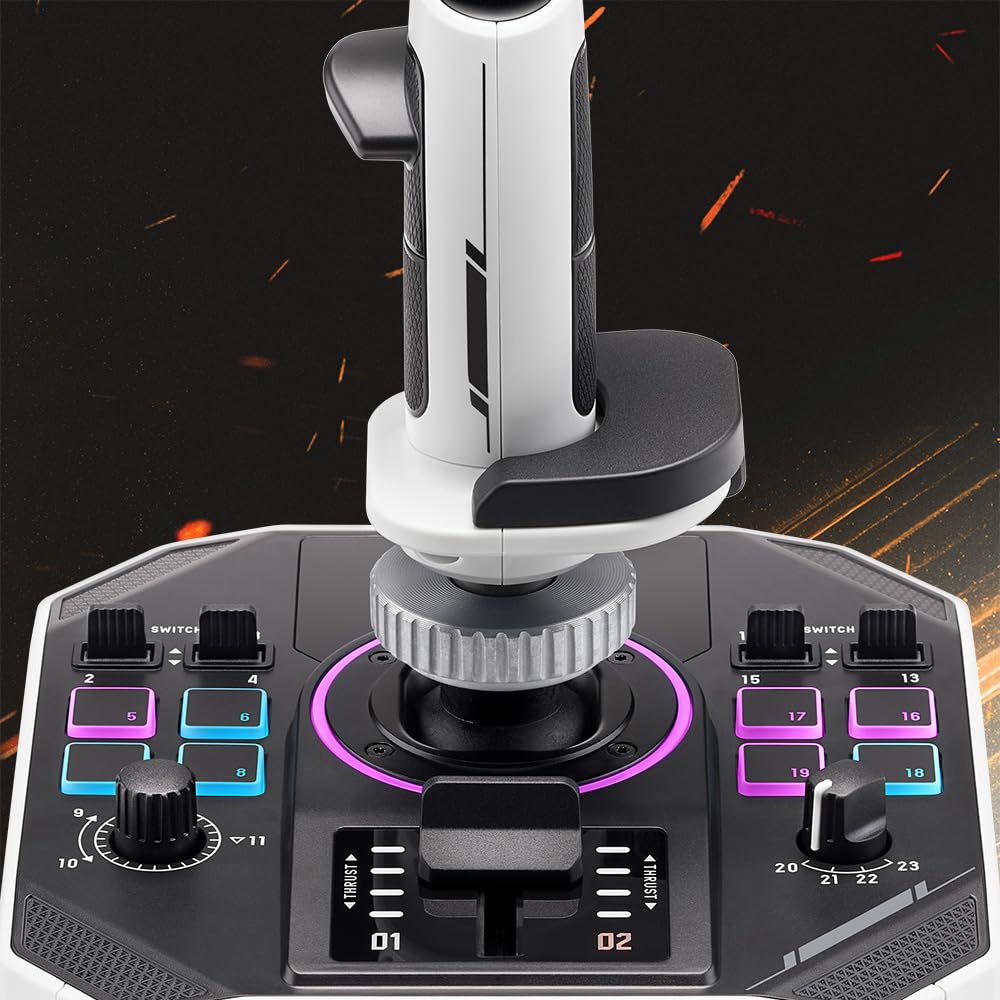Thrustmaster Sol-R2 HOSAS Dual Flight Joysticks - Hall Effect Technology, 88 Buttons Space Sim Joystick for Flight Simulator - Compatible with PC
