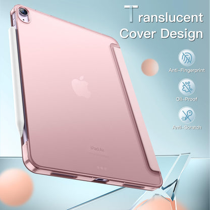 JETech Case ONLY for iPad Air 11-Inch M4/M3/M2 (2026/2025/2024), iPad Air 5/4 (2022/2020 5th/4th Generation 10.9-Inch), Slim Stand Hard Back Shell Cover with Auto Wake/Sleep (Starlight)