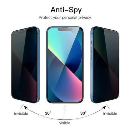 JETech Privacy Full Coverage Screen Protector for iPhone 14 Pro Max 6.7-Inch, Anti-Spy Tempered Glass Film, Edge to Edge Protection Case-Friendly, 2-Pack