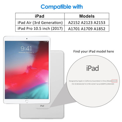 JETech Screen Protector for iPad (10.2-Inch, 2021/2020/2019 Model, 9/8/7 Generation), Tempered Glass Film, 1-Pack