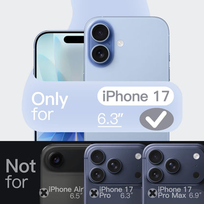 JETech Liquid Silicone Case for iPhone 17 Pro Max 6.9-Inch, Silky Soft Touch Full-Body Protection, Anti-Scratch Shockproof Phone Cover with Microfiber Lining (Dark Blue)