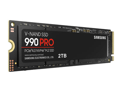 Samsung 990 PRO SSD 1TB PCIe 4.0 M.2 2280 Internal Solid State Hard Drive, Seq. Read Speeds Up to 7,450 MB/s for High End Computing, Gaming, and Heavy Duty Workstations, MZ-V9P1T0B/AM