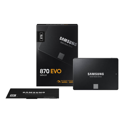 Samsung 870 EVO SATA III SSD 1TB 2.5” Internal Solid State Drive, Upgrade PC or Laptop Memory and Storage for IT Pros, Creators, Everyday Users, MZ-77E1T0B/AM