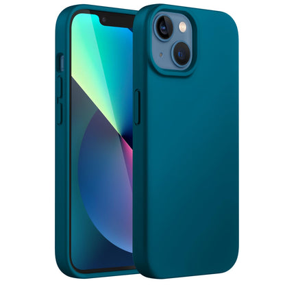 JETech Silicone Case for iPhone 13 6.1-Inch, Silky-Soft Touch Full-Body Protective Phone Case, Shockproof Cover with Microfiber Lining (Black)