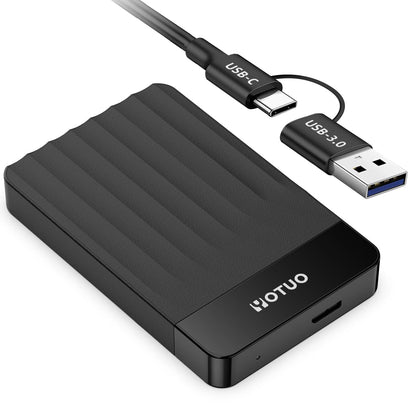 YOTUO 500GB External Hard Drive, Portable Storage Expansion HDD, USB 3.0 & USB-C for PC, Mac, Desktop, Laptop, Smartphone, PS4, Xbox One, Xbox 360, Office & Game Black