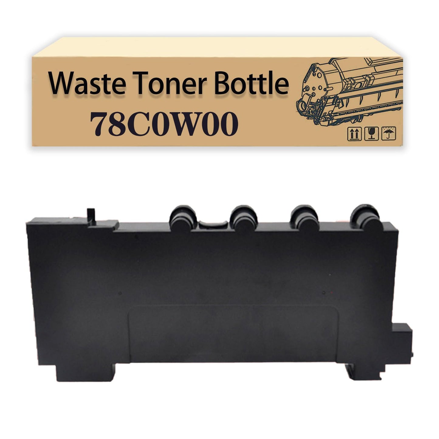 78C0W00 Waste Toner Bottle Replacement for Lexmark CS321 CS421dn CS514 CX421 CX522 CX622 Printers, High Yield 25,000 Pages 1 Pack