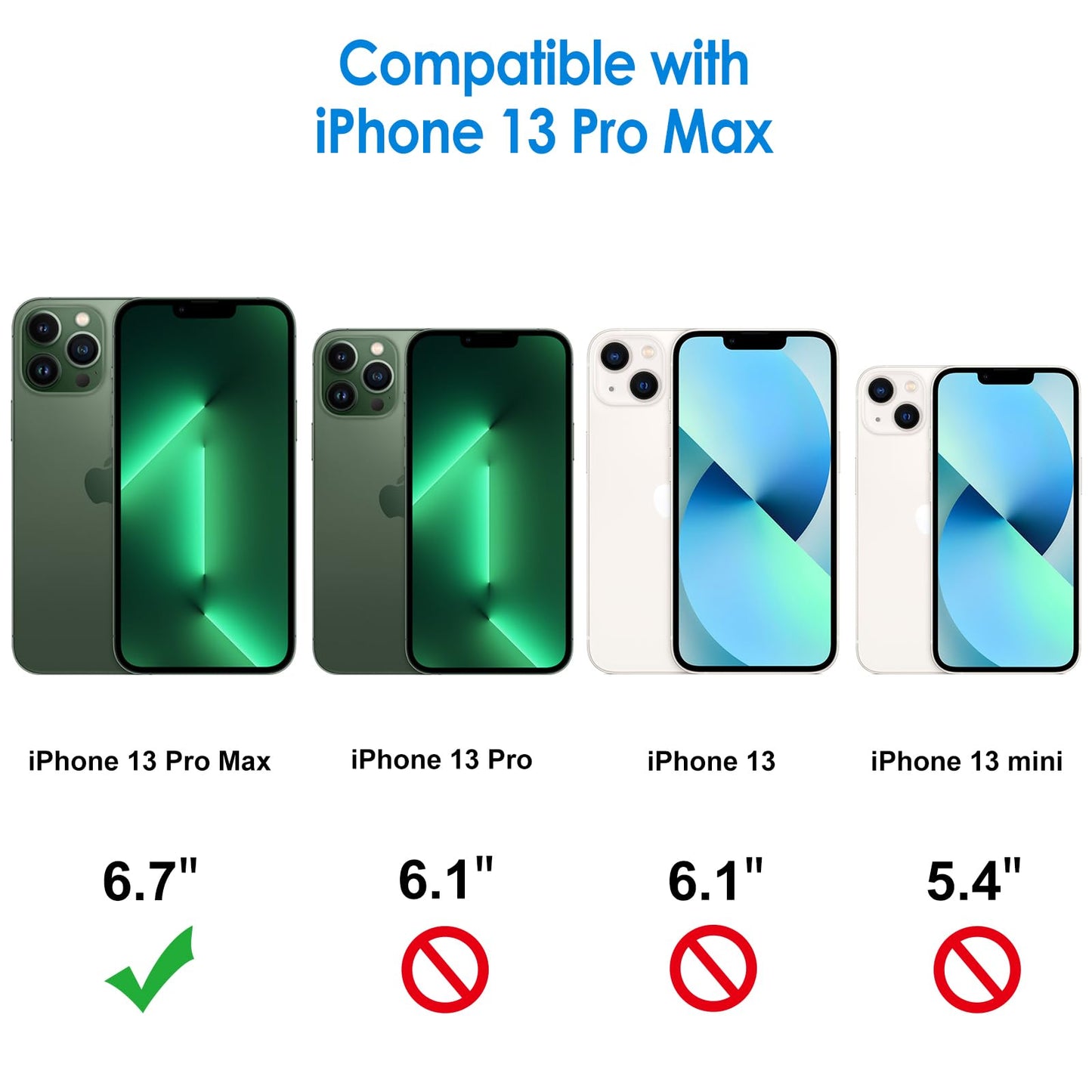 JETech Case for iPhone 13 Pro Max 6.7-Inch, Non-Yellowing Shockproof Phone Bumper Cover, Anti-Scratch Clear Back (Clear)