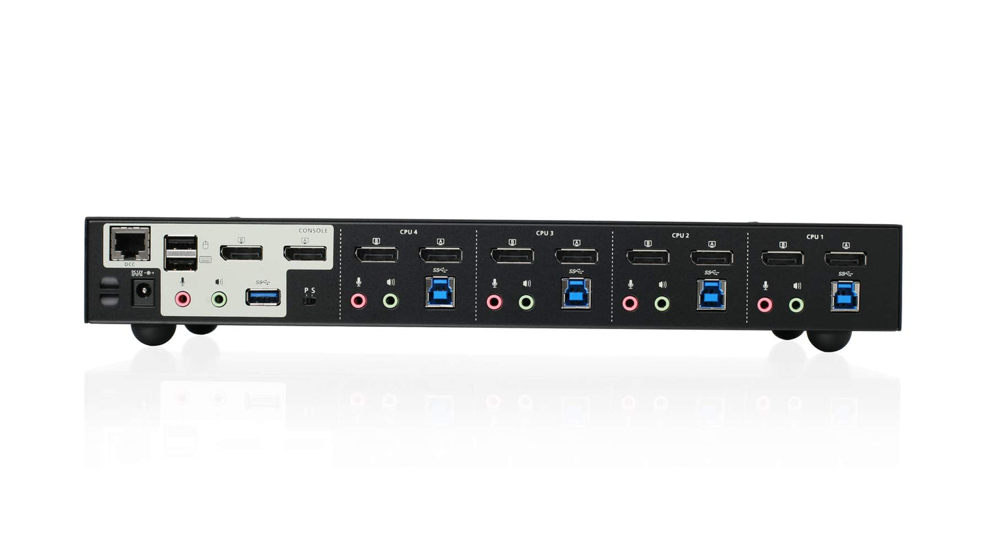 IOGEAR 2-Port USB HDMI Cabled KVM Switch - 1920 x 1200 60Hz - Hotkey or Remote Button Switch - 2.1 Stereo - USB 2.0 Mouse Port Can Be Used As USB Hub and USB Peripheral Sharing - Mac / Win - GCS62HU