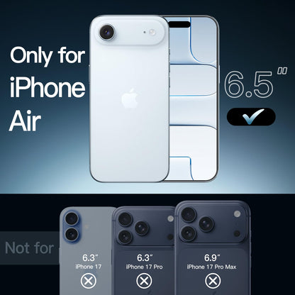 JETech Case for iPhone 17 Pro Max 6.9-Inch, Non-Yellowing Shockproof Phone Bumper Cover, Anti-Scratch Clear Back (Clear)