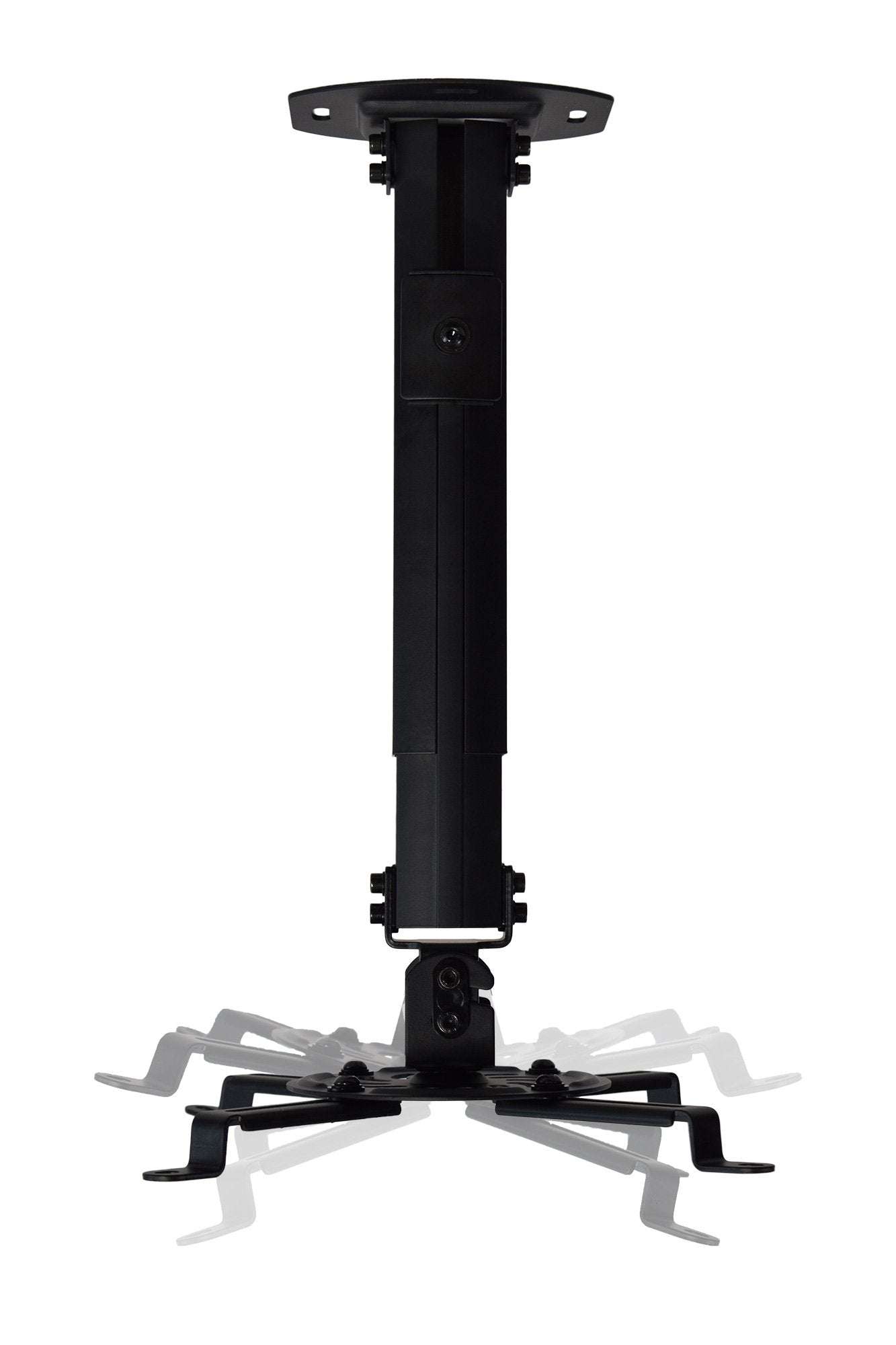 VIVO Universal Extending Ceiling Projector Mount, Height Adjustable Projection, White, MOUNT-VP02W