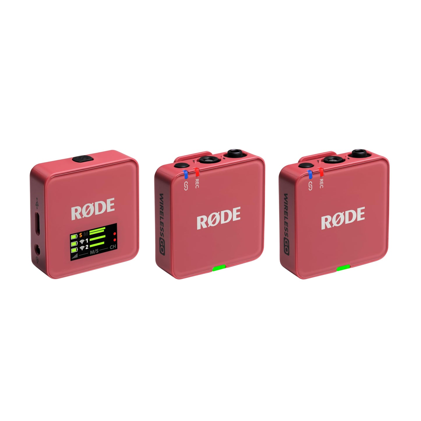 RØDE Wireless GO II Ultra-compact Dual-channel Wireless Microphone System with Built-in Microphones, On-board Recording and 200m Range for Filmmaking, Interviews and Content Creation
