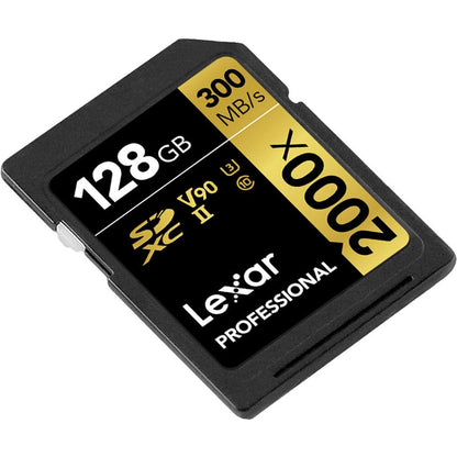 Lexar 256GB 2000x SD Memory Card, 300MB/s Read, 8K, V90, U3, UHS-II