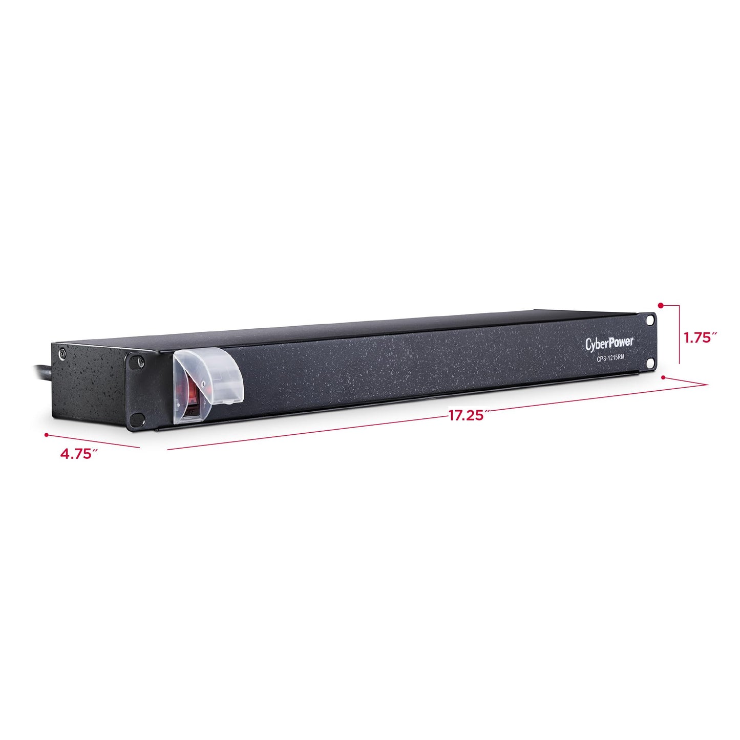 CyberPower CPS1215RMS Surge Protector, 120V/15A, 12 Outlets, 15 ft Power Cord, 1U Rackmount
