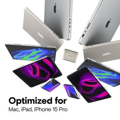 Crucial X9 Pro 1TB Portable SSD, Up to 1050MB/s Read & Write, 3.2 USB-C, External Solid State Drive, Durable Storage for PC & Mac, for Content Creators & Videogaphers, Silver - ‎CT1000X9PROSSD902
