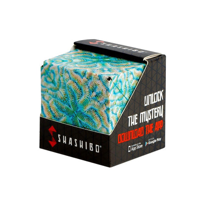 Shashibo Shape Shifting Box - Award-Winning STEM Fidget Toy with Ultra Strong Magnets - Puzzle Cube Transforms Into 100+ Shapes, Perfect Sensory Gift for Kids, Teens, and Adults (Spaced Out)