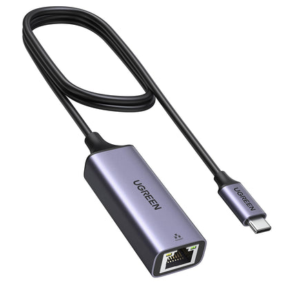 UGREEN USB C to Ethernet Adapter, Plug and Play 1Gbps Ethernet Adapter, Aluminum Case, (Thunderbolt 4/3 Compatible) to RJ45 Network Dongle, Compatible for MacBook Pro/Air, iPhone 17 Pro/Max, iPad, XPS