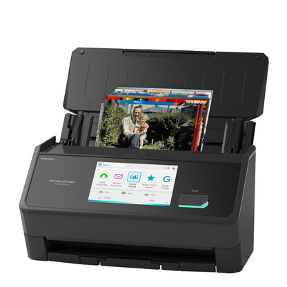 ScanSnap iX1600 Wireless or USB High-Speed Cloud Enabled Document, Photo & Receipt Scanner with Large Touchscreen and Auto Document Feeder for Mac or PC, 17 watts, Black