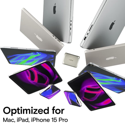 Crucial X9 Pro 1TB Portable SSD, Up to 1050MB/s Read & Write, 3.2 USB-C, External Solid State Drive, Durable Storage for PC & Mac, for Content Creators & Videogaphers, Silver - ‎CT1000X9PROSSD902