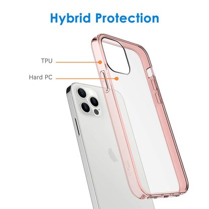JETech Case for iPhone 12/12 Pro 6.1-Inch, Non-Yellowing Shockproof Phone Bumper Cover, Anti-Scratch Clear Back (HD Clear)
