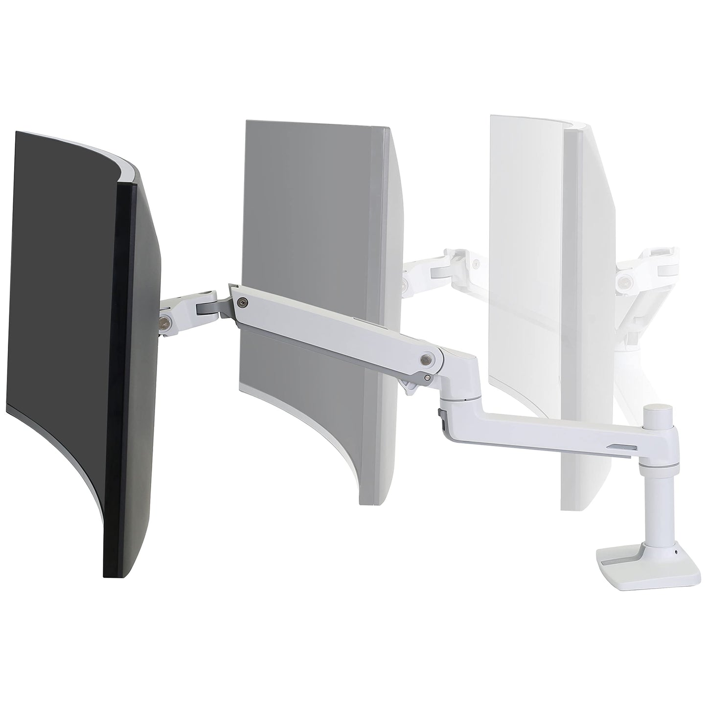 Ergotron – LX Monitor Arm, Single Monitor Desk Mount – fits Flat Curved Ultrawide Computer Monitors up to 34 Inches, 7 to 25 lbs, VESA 75x75mm or 100x100mm – Polished Aluminum