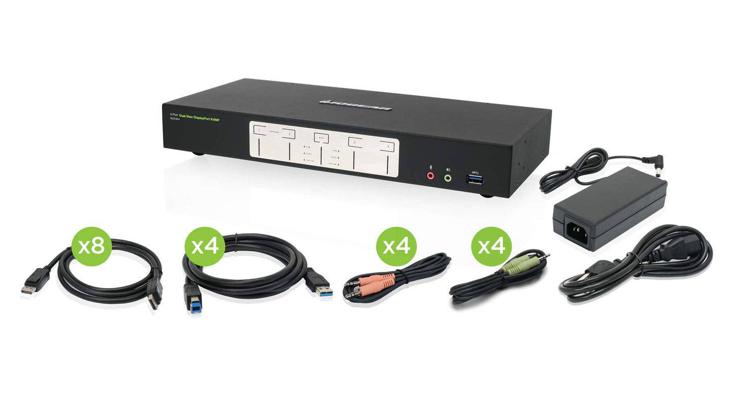 IOGEAR 2-Port USB HDMI Cabled KVM Switch - 1920 x 1200 60Hz - Hotkey or Remote Button Switch - 2.1 Stereo - USB 2.0 Mouse Port Can Be Used As USB Hub and USB Peripheral Sharing - Mac / Win - GCS62HU