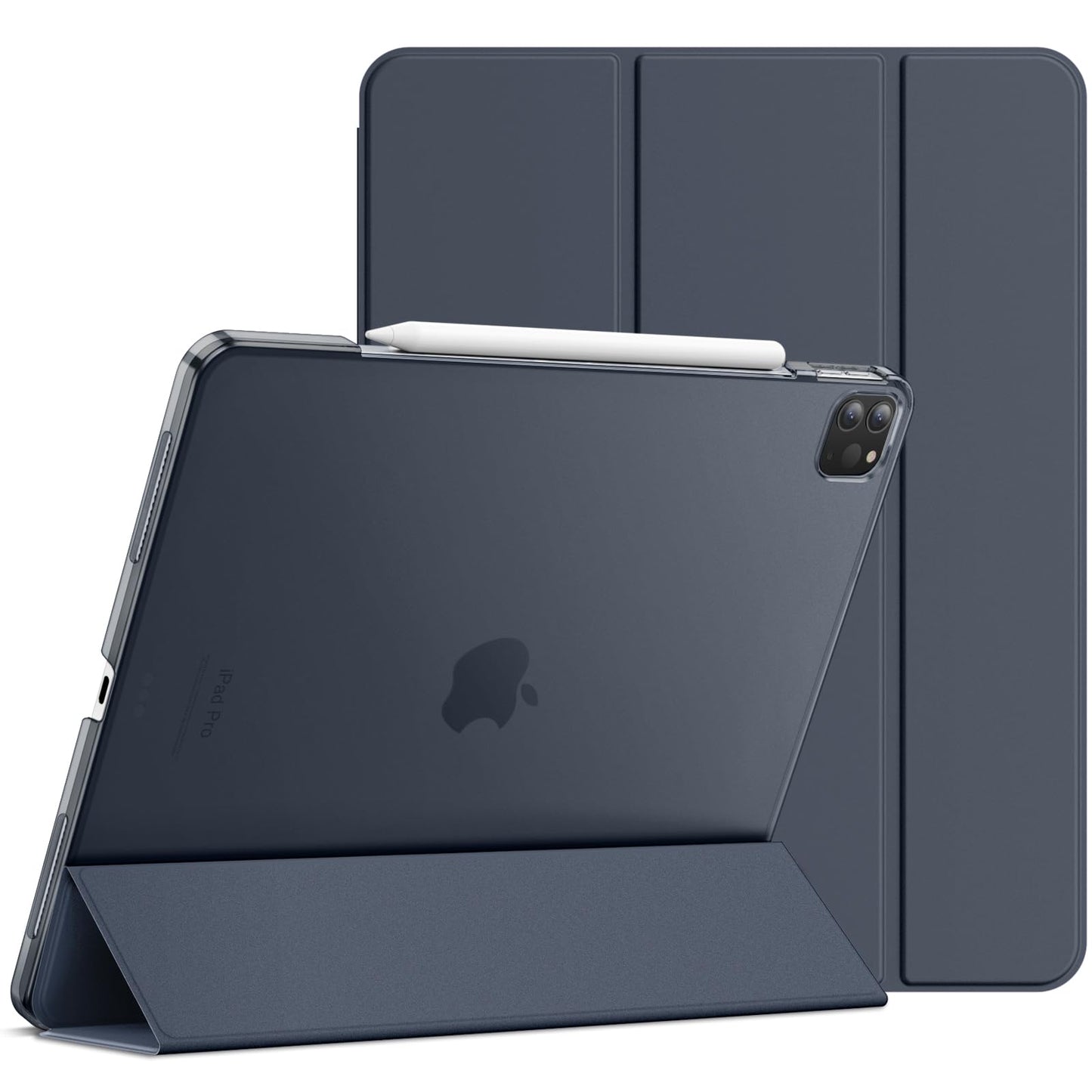 JETech Case for iPad Pro 12.9-Inch (2020/2018 Model, 4th/3rd Generation), Compatible with Pencil, Cover Auto Wake/Sleep (Black)