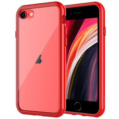 JETech Case for iPhone SE 3/2 (2022/2020 Edition), iPhone 8 and iPhone 7, 4.7-Inch, Non-Yellowing Shockproof Phone Bumper Cover, Anti-Scratch Clear Back (Clear)