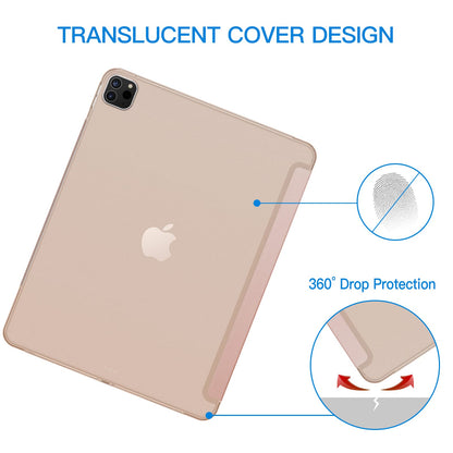 JETech Case for iPad Pro 12.9-Inch (2020/2018 Model, 4th/3rd Generation), Compatible with Pencil, Cover Auto Wake/Sleep (Black)