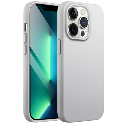 JETech Silicone Case for iPhone 13 6.1-Inch, Silky-Soft Touch Full-Body Protective Phone Case, Shockproof Cover with Microfiber Lining (Black)