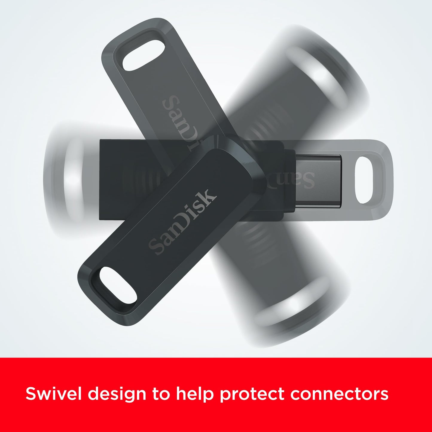 SanDisk 512GB Ultra Dual Drive Go USB Type-C Flash Drive - SDDDC3-512G-G46, Black