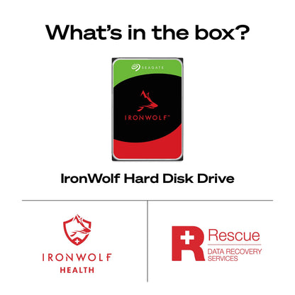 Seagate 8TB IronWolf Internal NAS Hard Drive | SATA 6 Gb/s (ST8000VNZ04)