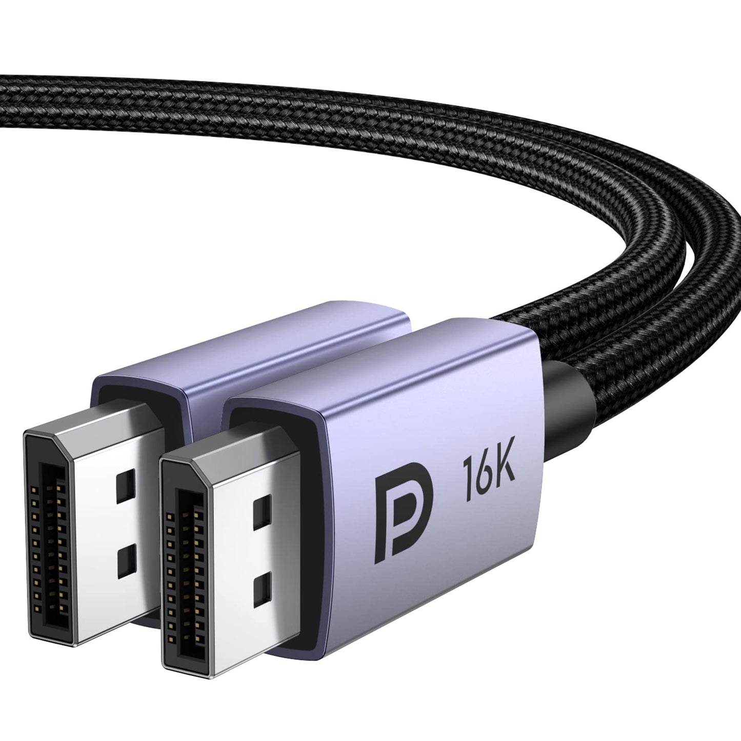 UGREEN 16K 6.6FT DisplayPort Cable 2.1 [VESA Certified] DP 2.1 40Gbps Support 8K@240Hz 1080P@540Hz HDR, HDCP, DSC 1.2a, Braided Display Port Cable Cord Compatible FreeSync G-Sync Video Card Monitor