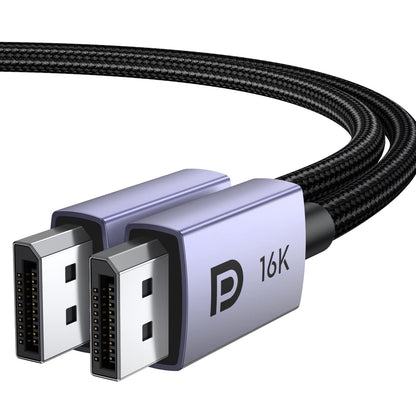 UGREEN 16K 6.6FT DisplayPort Cable 2.1 [VESA Certified] DP 2.1 40Gbps Support 8K@240Hz 1080P@540Hz HDR, HDCP, DSC 1.2a, Braided Display Port Cable Cord Compatible FreeSync G-Sync Video Card Monitor
