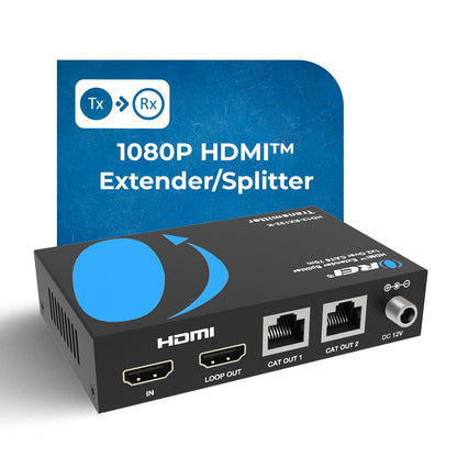 OREI 4K 4x4 HDMI Extender Matrix - UltraHD 4K @ 60Hz 4:4:4 Over Single CAT5e/6/7 Cable with HDR Switcher & IR Control, RS-232 - Up to 230 Ft - 1080P Downscale - 4 x Loop Out - 4 Receivers Included