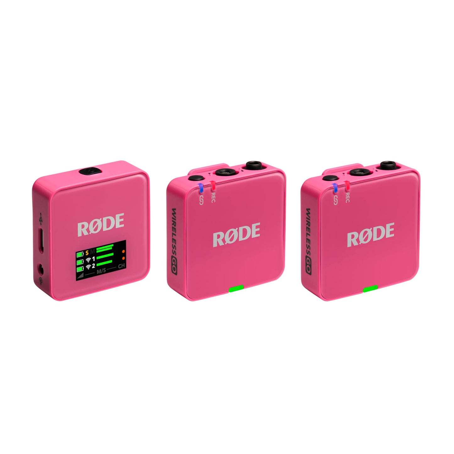 RØDE Wireless GO II Ultra-compact Dual-channel Wireless Microphone System with Built-in Microphones, On-board Recording and 200m Range for Filmmaking, Interviews and Content Creation