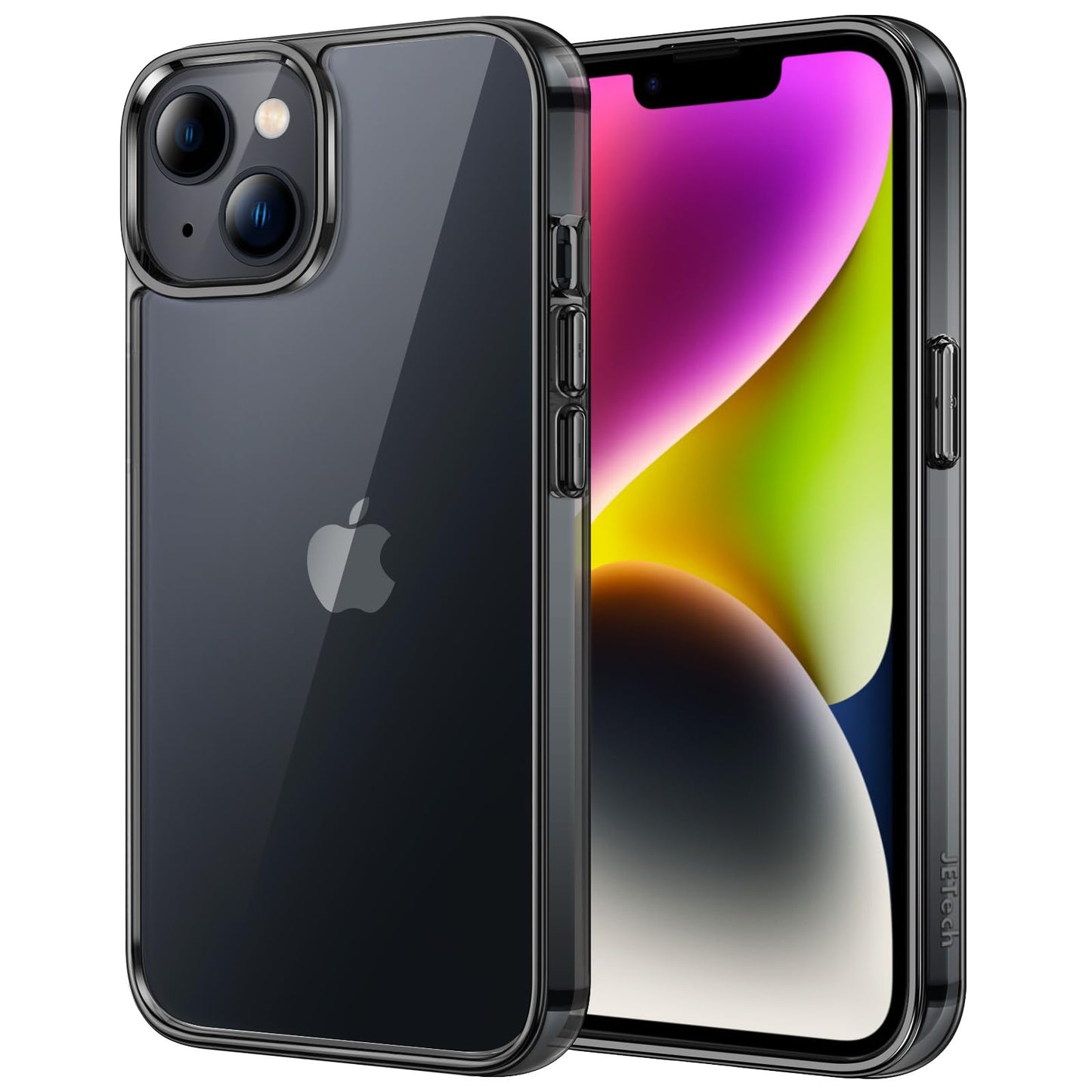 JETech Case for iPhone 14 6.1-Inch, Non-Yellowing Shockproof Phone Bumper Cover, Anti-Scratch Clear Back (Clear)