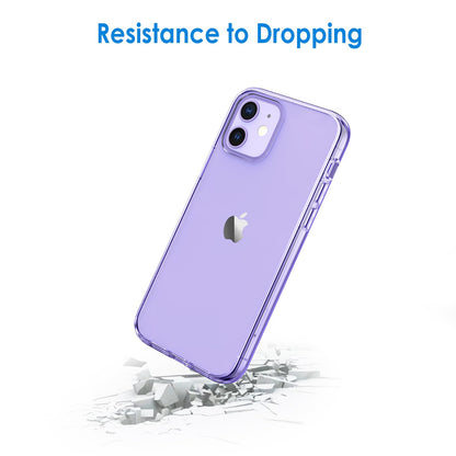 JETech Case for iPhone 12/12 Pro 6.1-Inch, Non-Yellowing Shockproof Phone Bumper Cover, Anti-Scratch Clear Back (HD Clear)