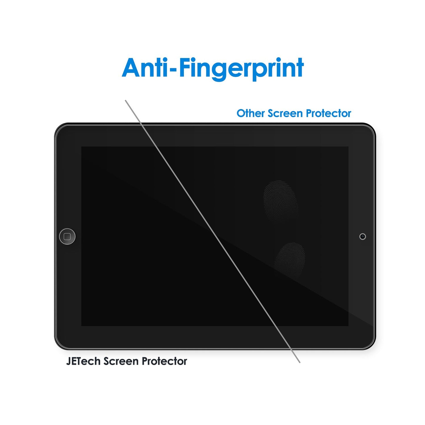 JETech Screen Protector for iPad (10.2-Inch, 2021/2020/2019 Model, 9/8/7 Generation), Tempered Glass Film, 1-Pack