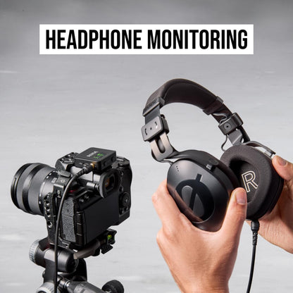 RØDE Wireless GO II Ultra-compact Dual-channel Wireless Microphone System with Built-in Microphones, On-board Recording and 200m Range for Filmmaking, Interviews and Content Creation