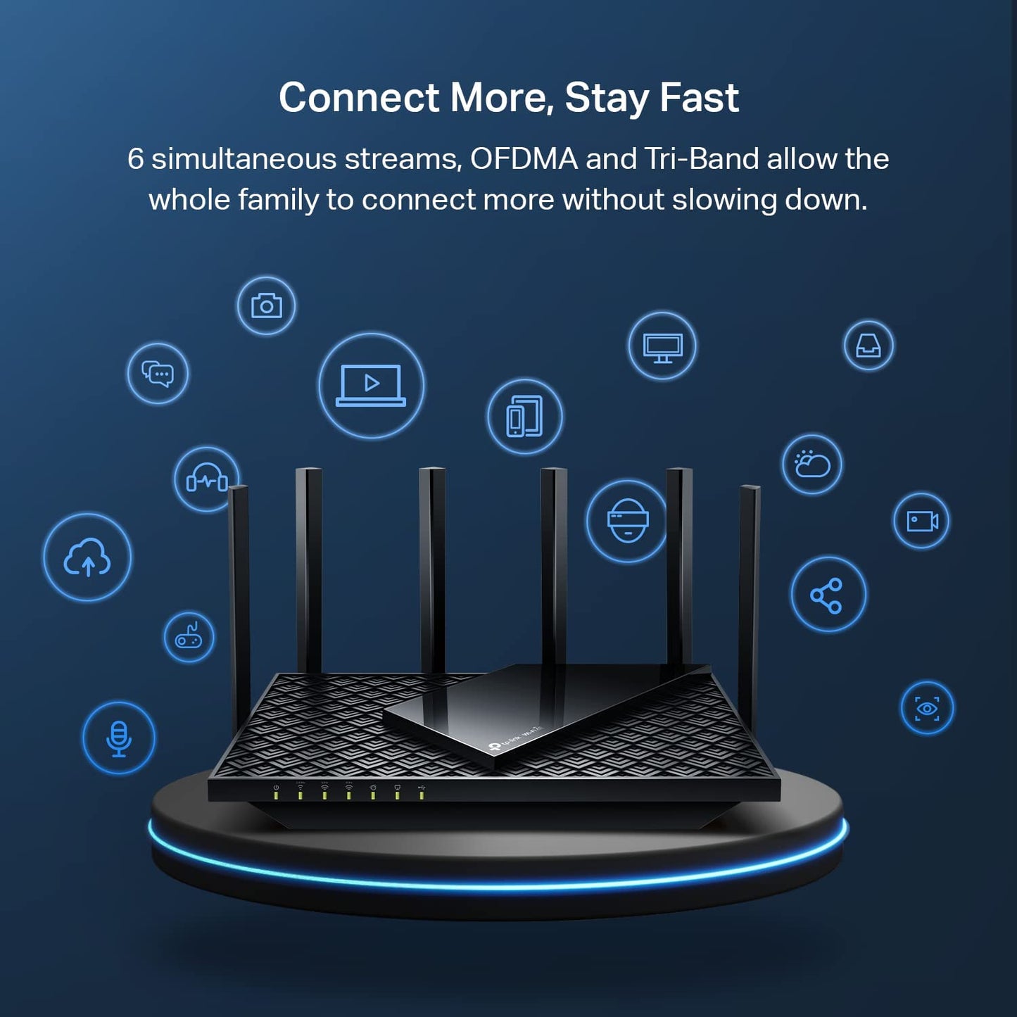 TP-Link AXE5400 Tri-Band WiFi 6E Router (Archer AXE75)- Gigabit Wireless Internet Router, ax Router for Gaming, VPN Router, OneMesh, WPA3 (Renewed)