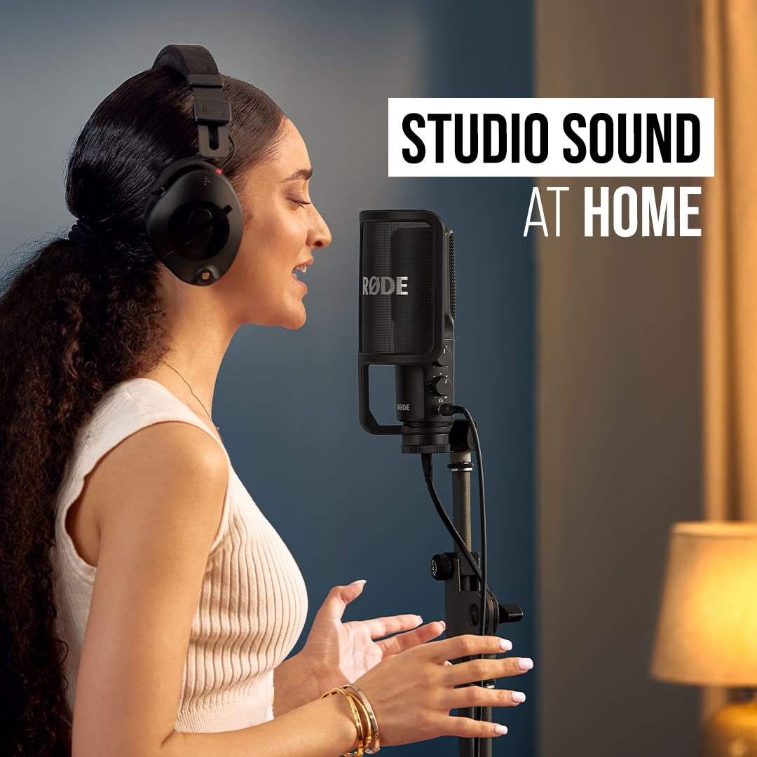 RØDE NT-USB Mini Versatile Studio-quality Condenser USB Microphone with Free Software for Podcasting, Streaming, Gaming, Music Production, Vocal and Instrument Recording,Black