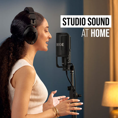 RØDE NT-USB Mini Versatile Studio-quality Condenser USB Microphone with Free Software for Podcasting, Streaming, Gaming, Music Production, Vocal and Instrument Recording,Black