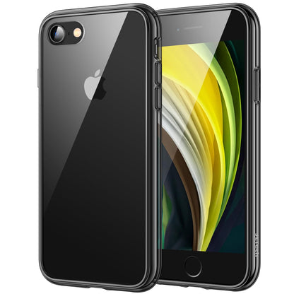 JETech Case for iPhone SE 3/2 (2022/2020 Edition), iPhone 8 and iPhone 7, 4.7-Inch, Non-Yellowing Shockproof Phone Bumper Cover, Anti-Scratch Clear Back (Clear)