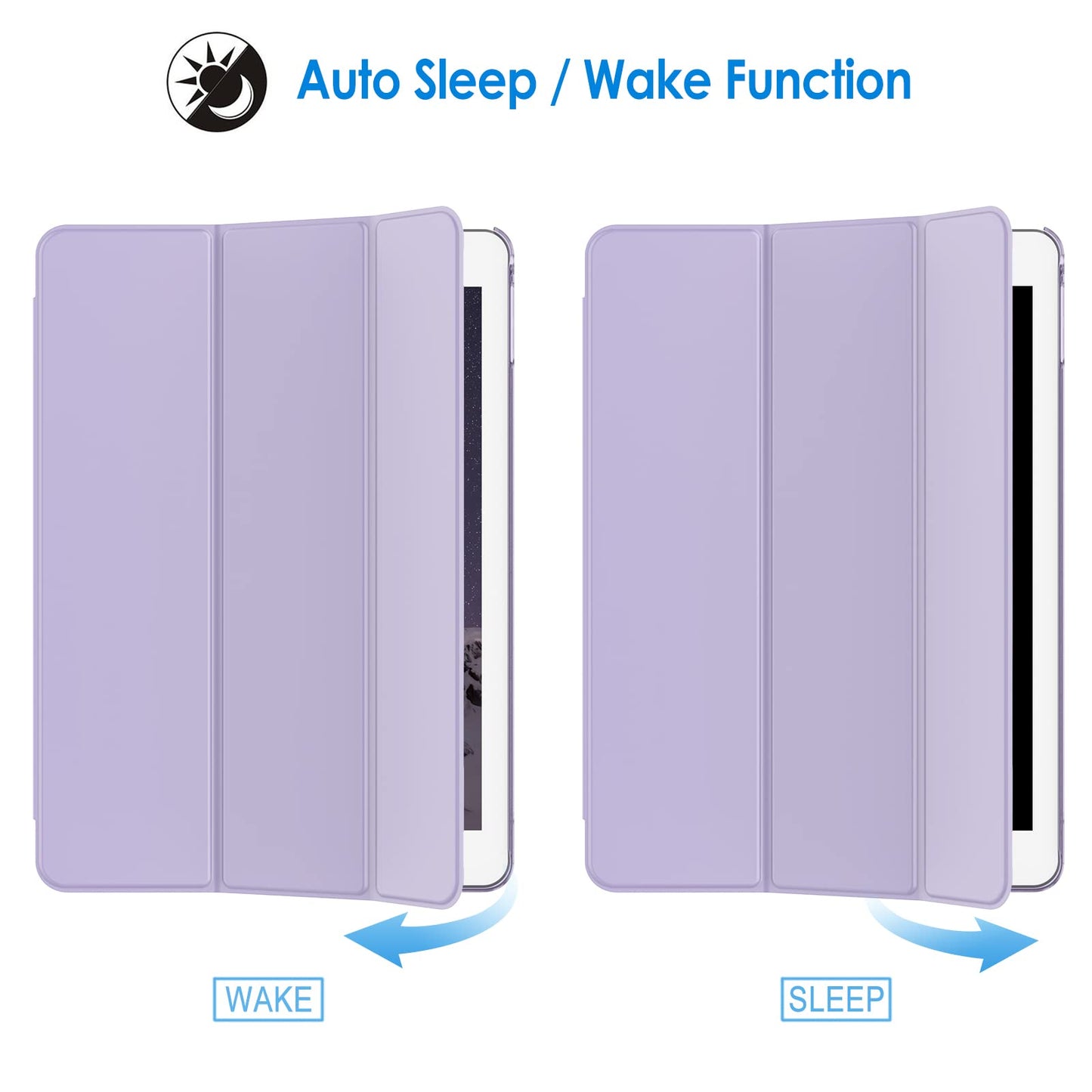 JETech Case for iPad Air 2 (2nd Generation), Smart Cover Auto Wake/Sleep (Black)